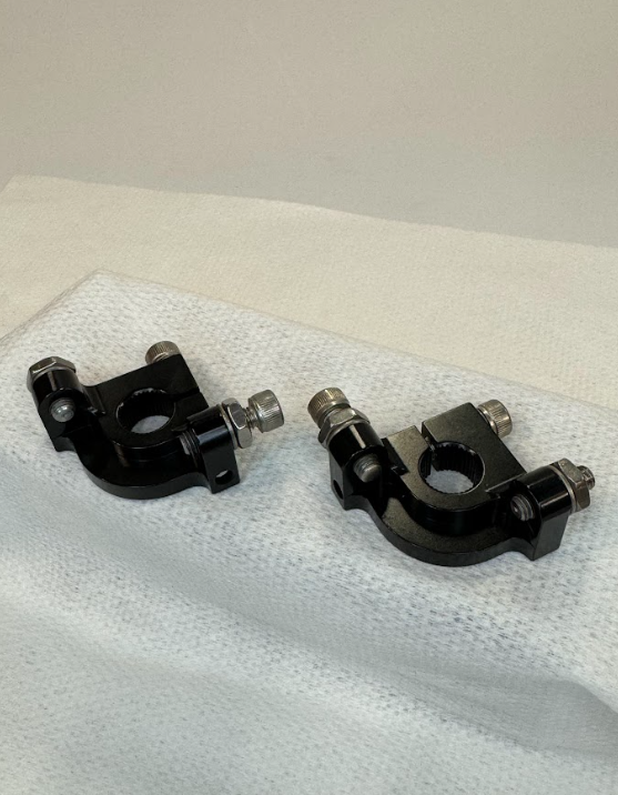 Automan Billet 7/16 x 36 Spline Shaft Stops with Stainless Fasteners